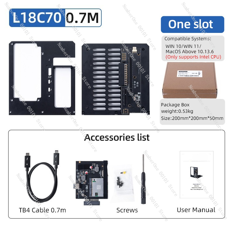 Thunderbolt 4 External Gpu Enclosure - L18 Thunderbolt 3 4 GPUドック 外付けグラフィックカードエンクロージャー