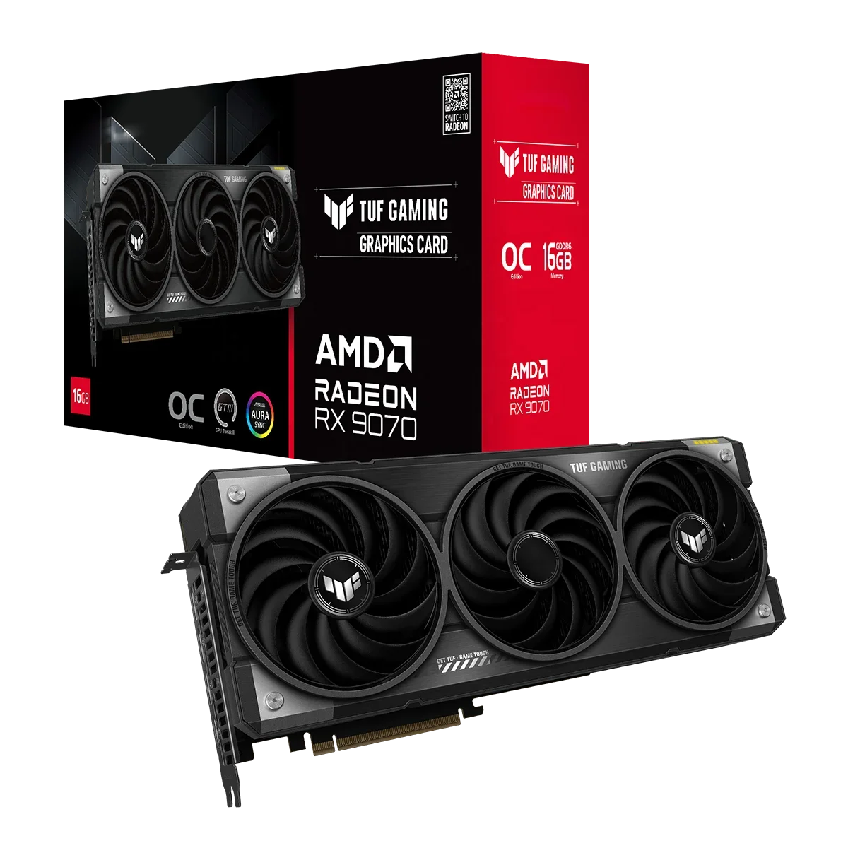 2025 TUF Gaming Radeon RX 9070 - Triple Fan Gaming Graphics Card 16Gb のレビューと価格